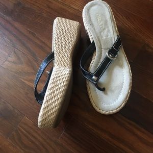 PRADA Wedge flip flops